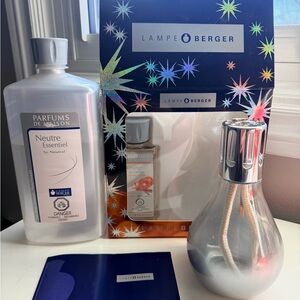 Lampe Berger Silver and White  Fragrance Set *NEVER USED